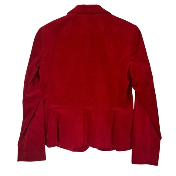 Talbots The Kate Fit Red Velvet One-Button Blazer, 10P - Picture 5 of 9